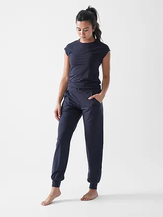 MANDALA | Damen Yogashirt Slim Fit | dunkelblau